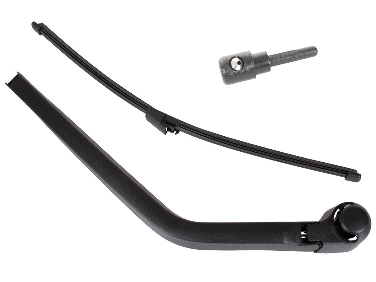 VW T5 Transporter 03-15 rear wiper arm + blade VERSION WITH RIGHT DOORS + rear window washer nozzle 2 pcs SET