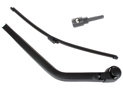 VW T5 Transporter 03-15 rear wiper arm + blade VERSION WITH RIGHT DOORS + rear window washer nozzle 2 pcs SET