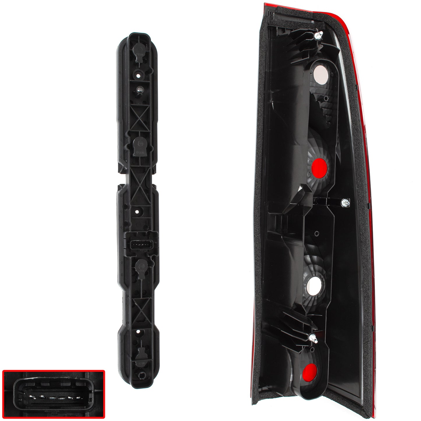 Renault Master III 2010 - rear left light + rear left light insert 2 pcs. SET