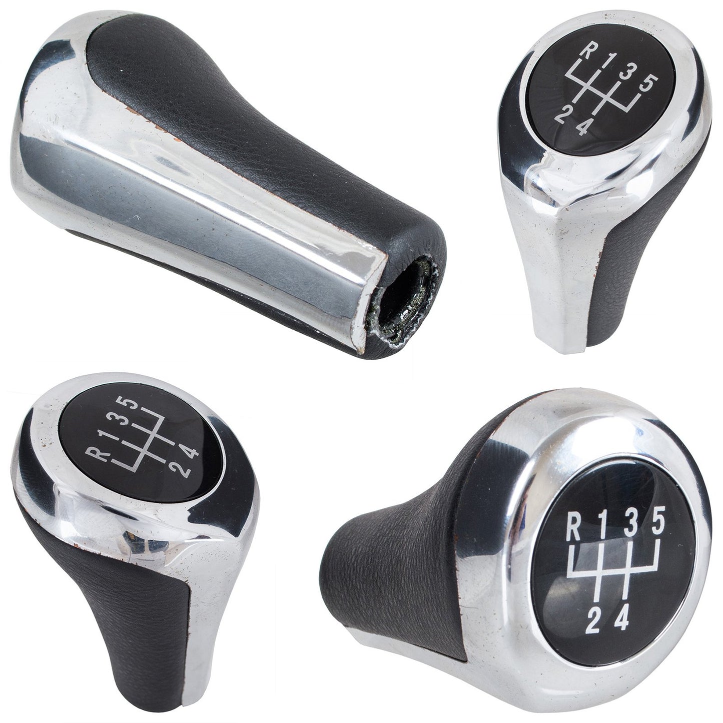 BMW E30 E32 E34 E36 E39 E46 E60 E61 E62 E63 E81 E82 E85 E87 E88 E90 E91 E92 X1 X3 X5 5-speed gear shift knob - 2nd GRADE