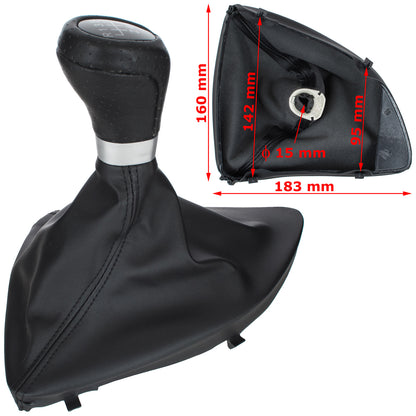 BMW 1 E87 04-07 gear knob BLACK 6 SPEED + GAITER