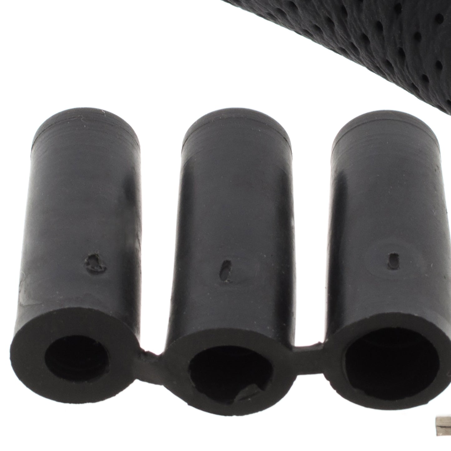 UNIVERSAL gear knob TUNING BLACK LEATHER + SILVER 5 SPEED