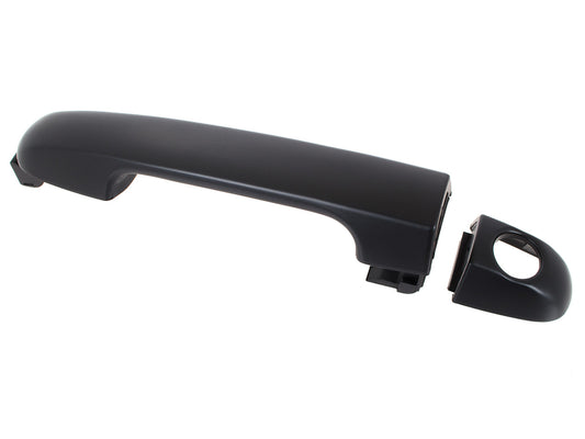 Hyundai i20 08-15 klamka zewnętrzna przednia CZARNA Z OTWOREM lewa