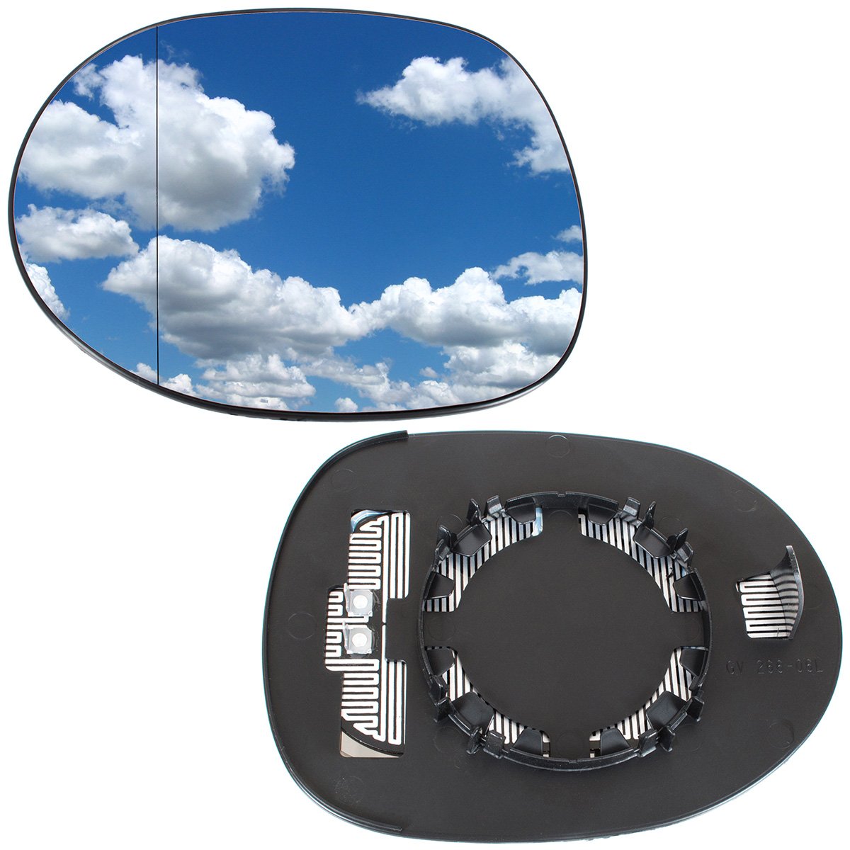 Honda Civic VIII 05-11 heated left mirror glass