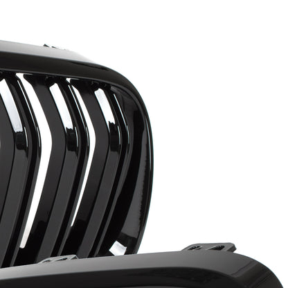 BMW 3 E92 E93 10-13 dummy grilles (kidneys) left + right set BLACK GLOSSY DOUBLE BAR