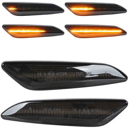 Fiat Tipo 2015- LED SMOKED DYNAMIC side indicators 2 pcs. SET