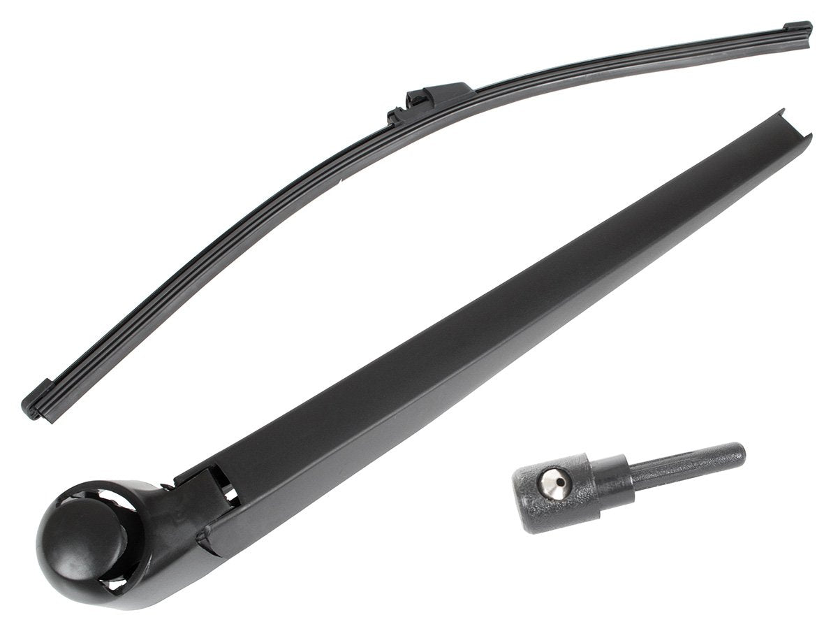VW Caddy 2004 - TAILGATE VERSION rear wiper arm + blade + rear window washer nozzle 2 pcs SET