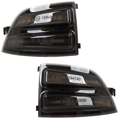 Ford Focus II C-MAX 03-07 Mirror Indicator Left + Right SMOKED DYNAMIC LED 2 pcs. SET