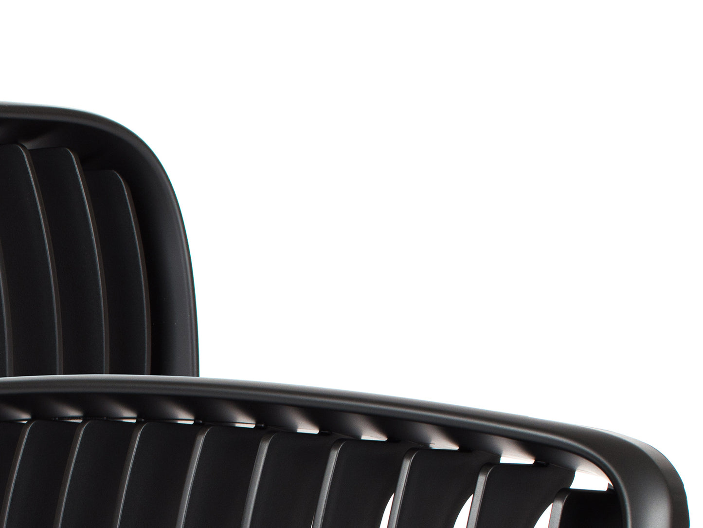 BMW 1 E81 E82 E87 E88 07-11 grilles (kidneys) left + right set BLACK MATTE