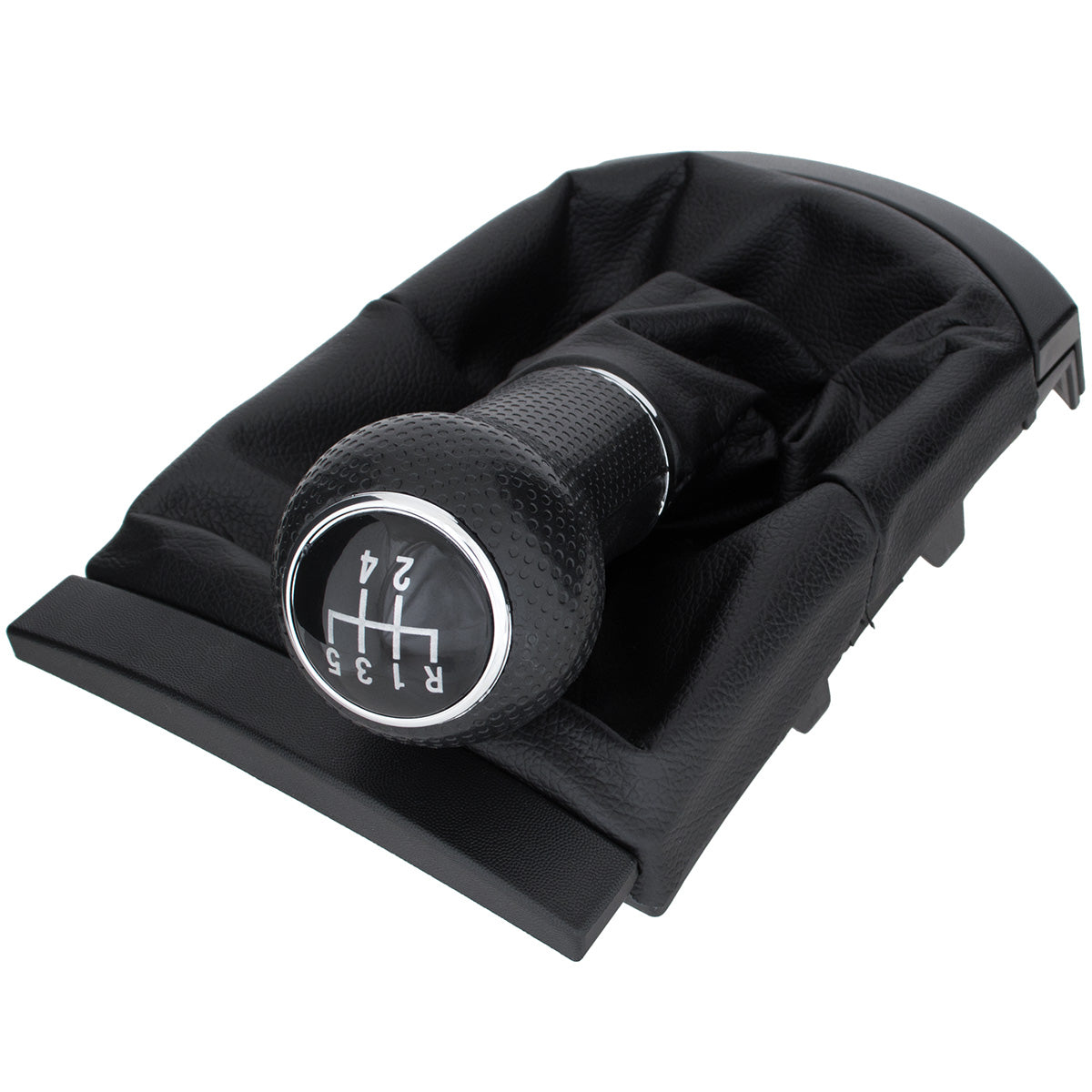 Seat Ibiza III 02-09 gear knob BLACK + gaiter with frame 5 GEARS