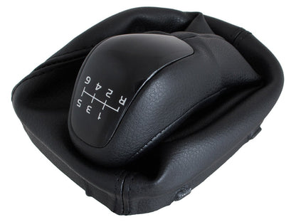 Mercedes W203 C-Class 00-07 gear knob BLACK 6 SPEED + GAITER