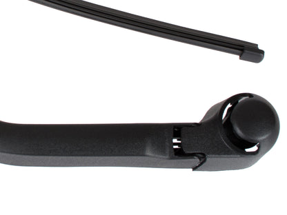 VW T5 Transporter 03-15 rear wiper arm + blade VERSION WITH RIGHT DOORS + rear window washer nozzle 2 pcs SET