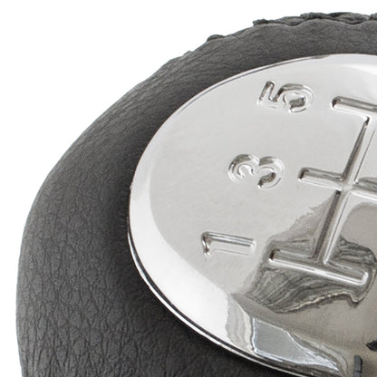 Mazda 323/323F BJ 98-04 gear knob BLACK LEATHER 5 SPEED 12 MM
