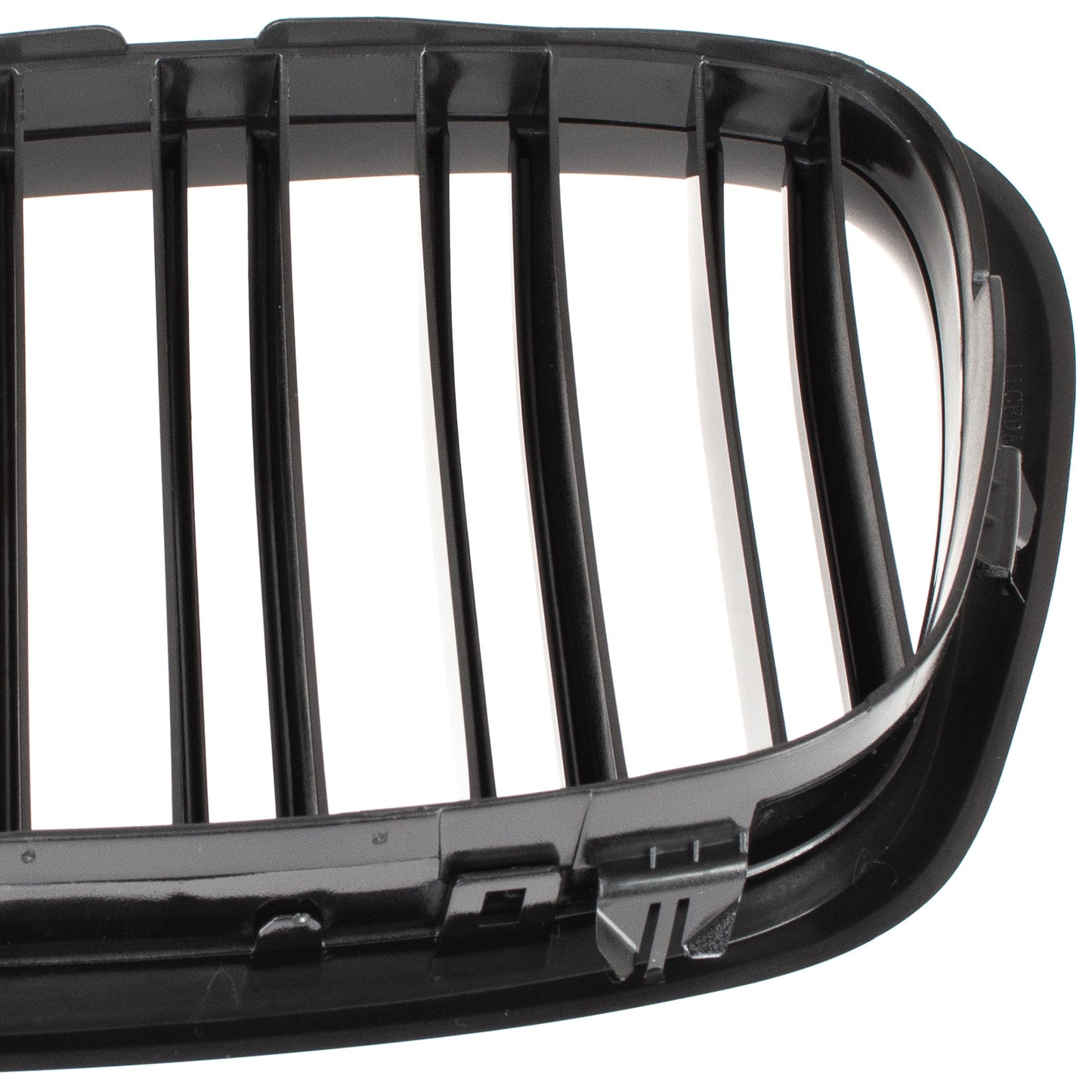 BMW 5 E39 95-03 SEDAN / ESTATE grilles (kidneys) left + right set BLACK GLOSSY DOUBLE BAR