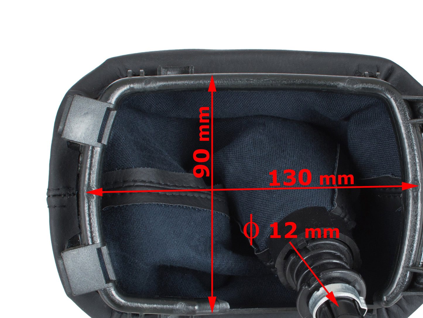 Seat Leon I 99-06 gear knob BLACK + gaiter with frame 6 SPEEDS