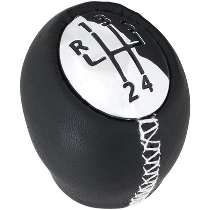Renault Espace IV Gear knob 5 SPEEDS BLACK LEATHER + CHROME