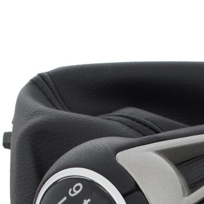 Seat Altea XL 2006- BLACK LEATHERETTE gear knob + gaiter with frame 6 SPEEDS