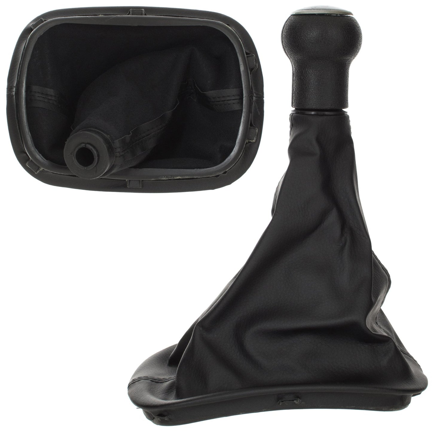 VW Passat B5 96-00 gear knob SILVER + gaiter with frame 6 SPEEDS