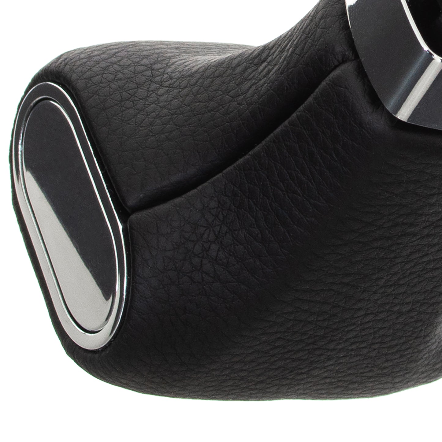 VW Golf V 03-09 AUTOMATIC Gear knob BLACK ECO-LEATHER + CHROME