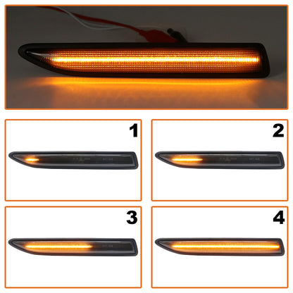 Ford Mondeo IV 07-15 LED Side Indicator SMOKED DYNAMIC 2 pcs. SET