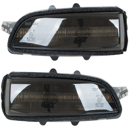 Volvo V50 03-12 turn signal mirror left + right SMOKED DYNAMIC LED 2 pcs. SET