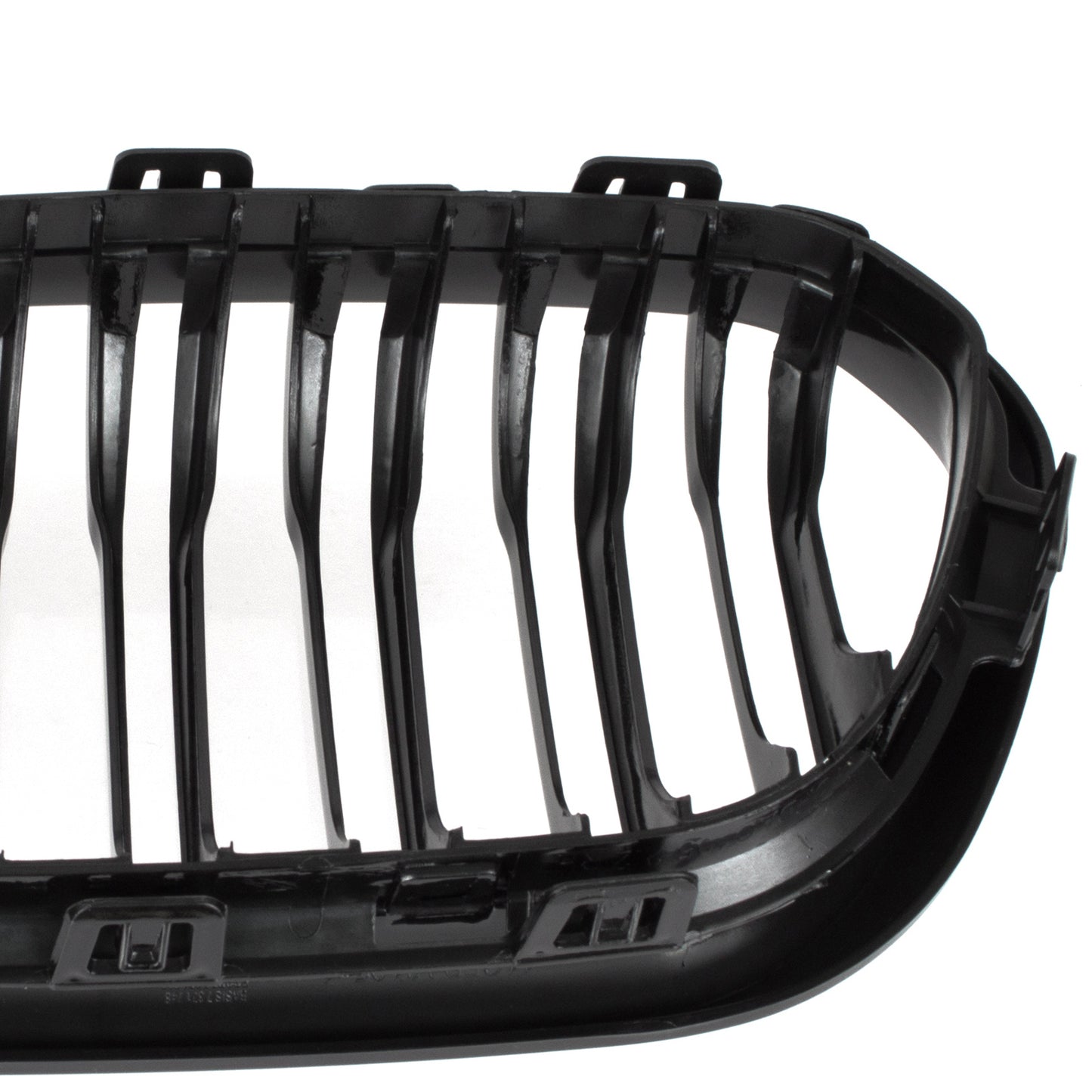 BMW 1 F21 15-18 grilles between headlights (kidneys) left + right set BLACK GLOSSY DOUBLE BAR