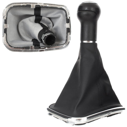 VW Golf IV 98-05 gear knob SILVER + GAITER 22 MM HOLE