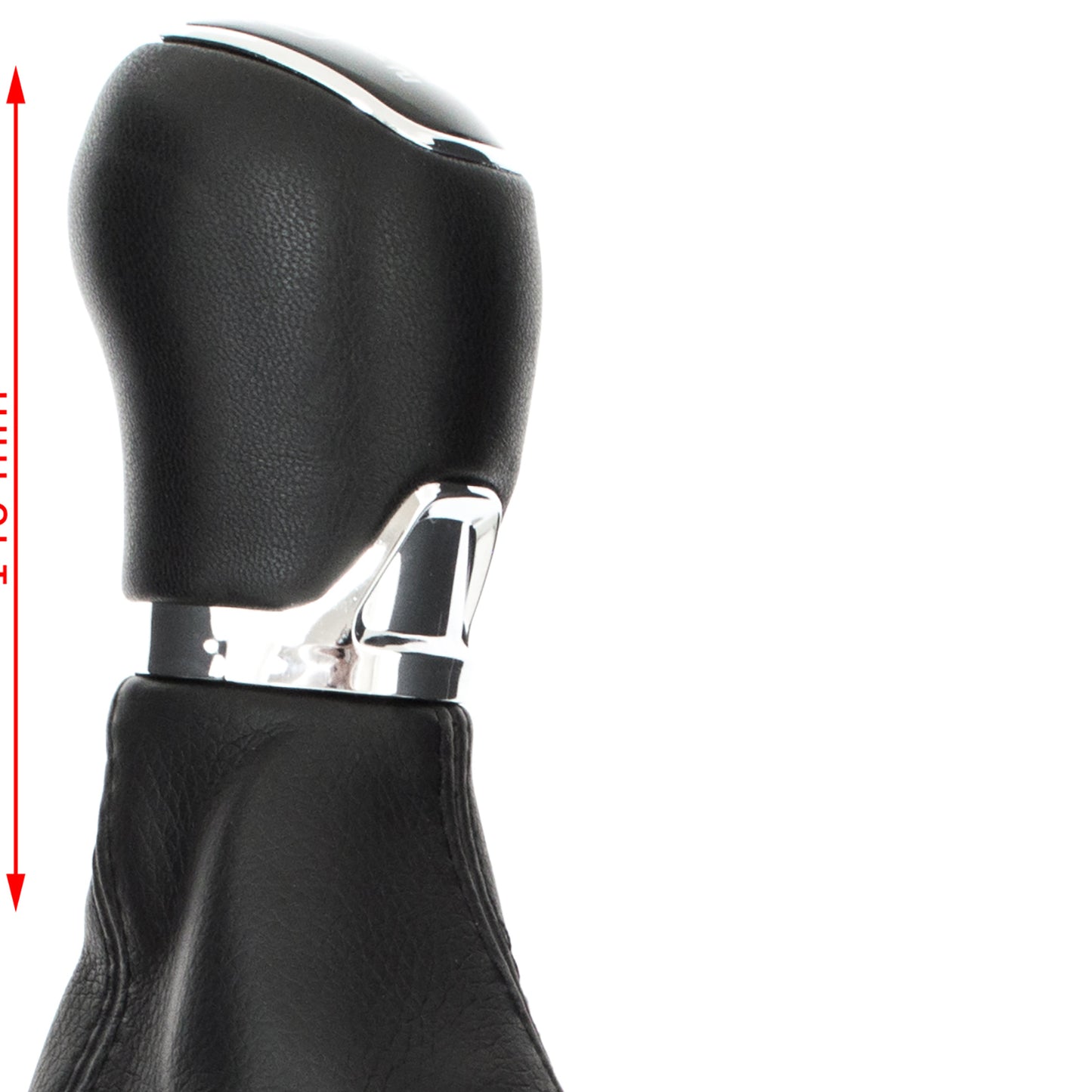 Skoda Octavia II 07-14 gear knob + gaiter with frame ECO-LEATHER 6 SPEED