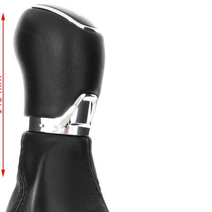 Skoda Octavia II 07-14 gear knob + gaiter with frame ECO-LEATHER 6 SPEED