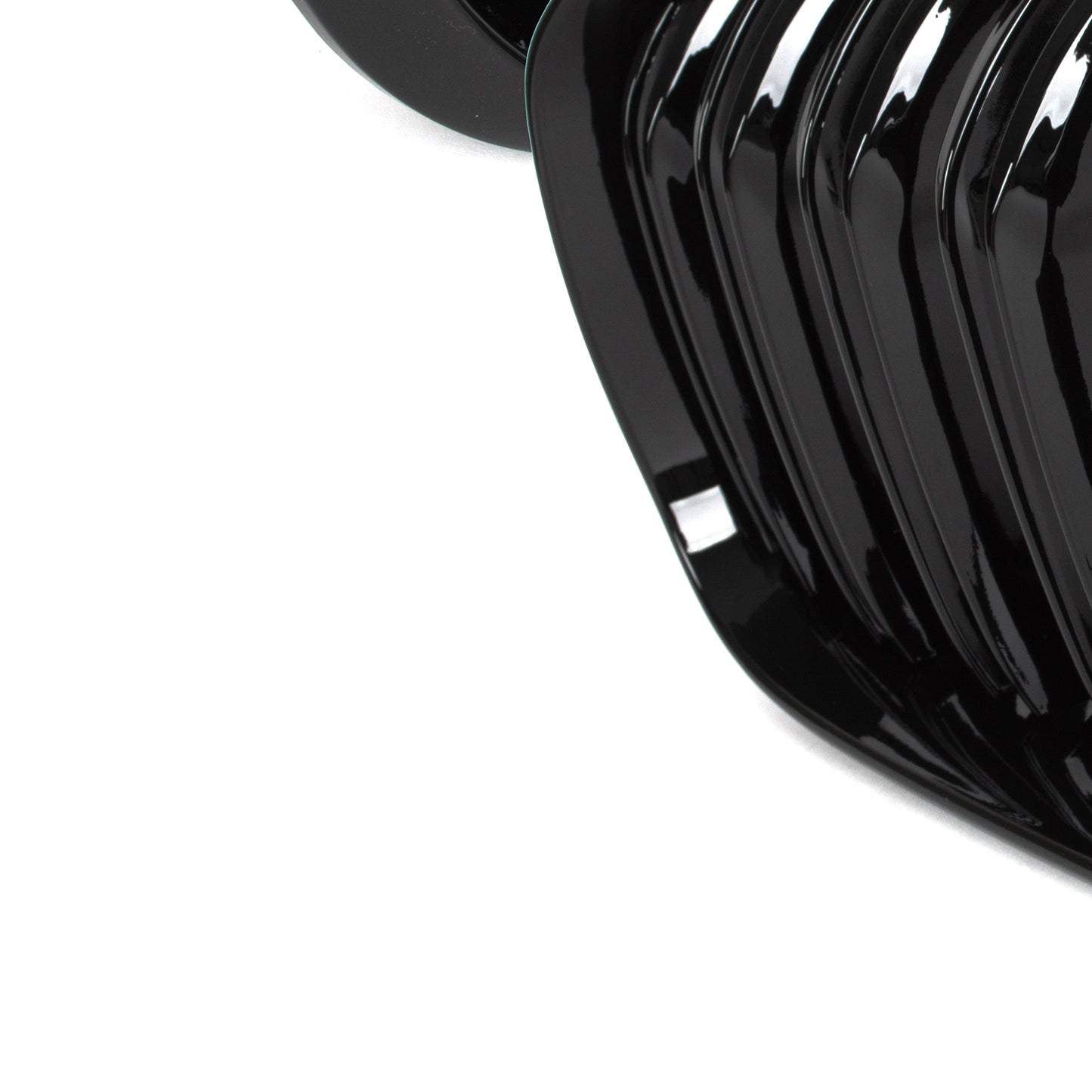 BMW 1 F21 15-18 grilles between headlights (kidneys) left + right set BLACK GLOSSY DOUBLE BAR