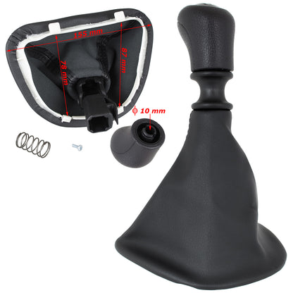 Mercedes Vito / Viano W639 03-10 gear knob BLACK + GAITER with frame 6 SPEEDS