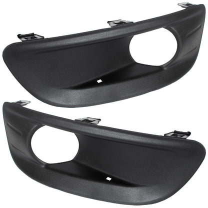 Citroen C4 2010 - WITH FOG LIGHTS grille trim for front bumper, left + right, 2 pcs, SET