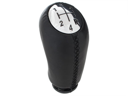 Dacia Dokker 2012- gear knob 5 GEARS BLACK LEATHER + CHROME