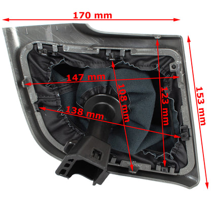Fiat Ducato 2006 - gear stick gaiter BLACK + frame GREY