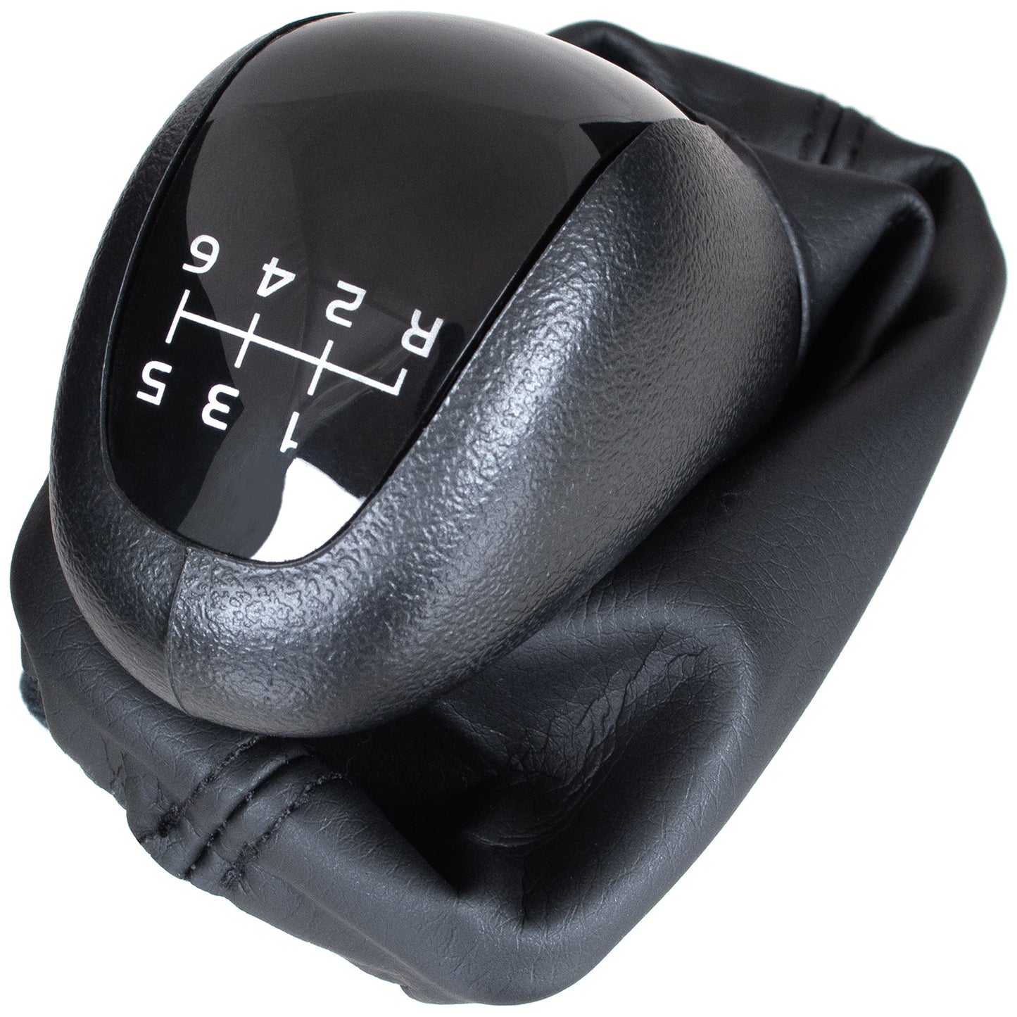 Mercedes W203 C-Class 00-07 gear knob BLACK + GAITER 6 SPEED