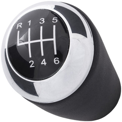 Mazda 3 06-12 gear knob BLACK + CHROME 6-SPEED