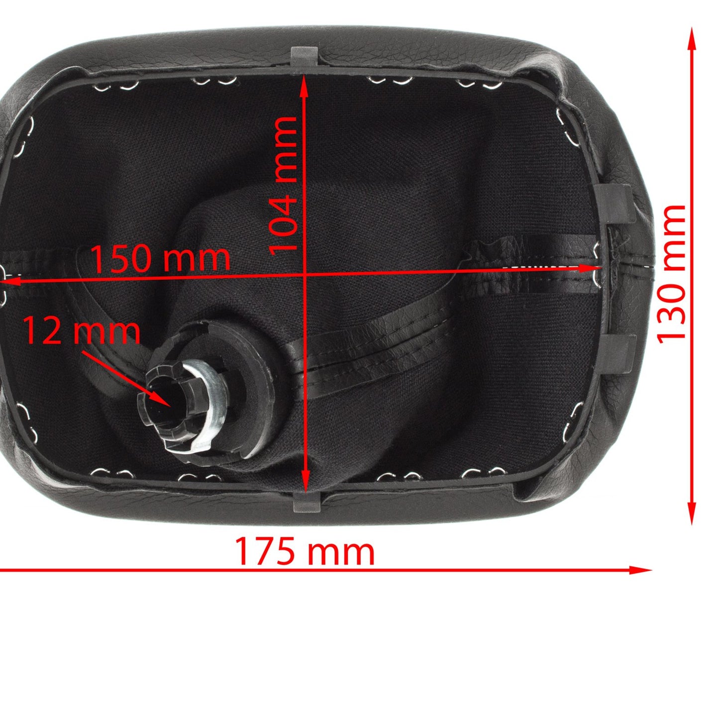 VW Passat B5 FL 00-05 BLACK gear knob + gaiter with frame 6 SPEEDS