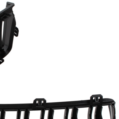 BMW 3 E90 / E91 04-09 SEDAN / WAGON grilles between headlights (kidneys) left + right set. BLACK GLOSSY DOUBLE BAR CURVED RIBS