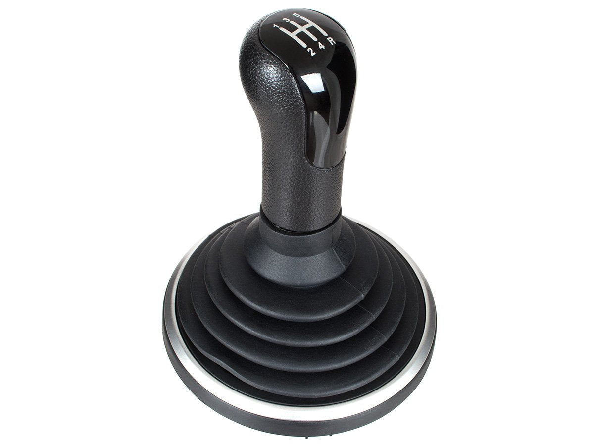 Ford Fusion 2002 - BLACK gear knob + BLACK gaiter with frame + SILVER 5-SPEED