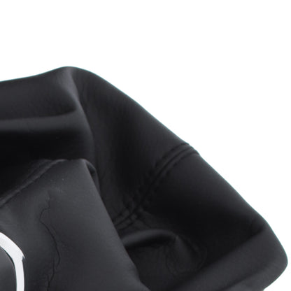Seat Leon III 12-17 gear knob BLACK ECO-LEATHER + gaiter with frame 6 SPEEDS