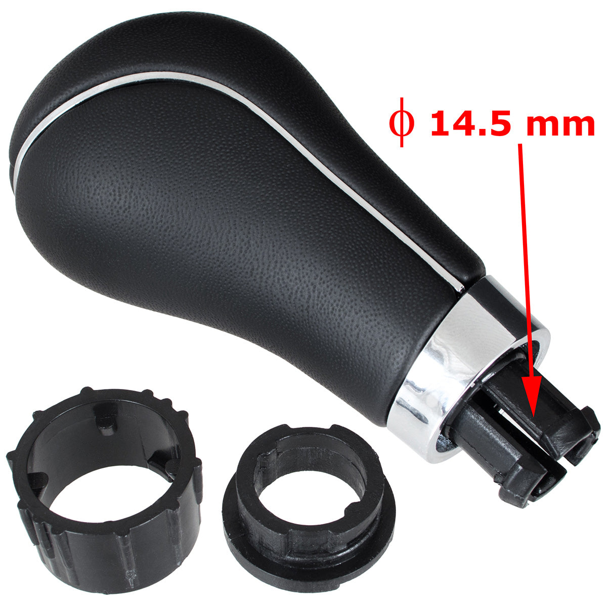 Mercedes W204 C-Class 07-14 gear shift knob BLACK 6 SPEED - 14.5 mm
