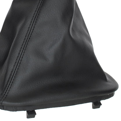 BMW 7 E32 85-94 gear knob BLACK ECO-LEATHER + gaiter BLACK with frame 5 GEARS