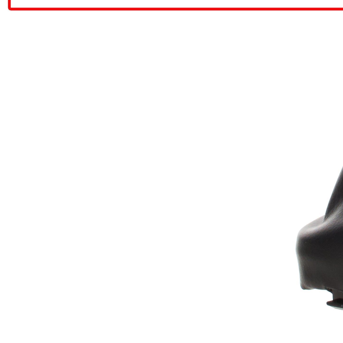 Audi A3 8P 03-12 Gear Knob BLACK ECO-LEATHER + SILVER 6-SPEED + Gaiter BLACK WITH RED STITCHING