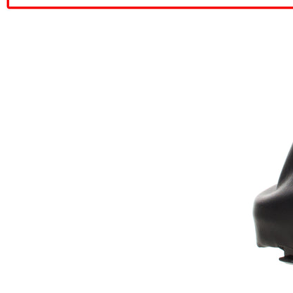Audi A3 8P 03-12 Gear Knob BLACK ECO-LEATHER + SILVER 6-SPEED + Gaiter BLACK WITH RED STITCHING