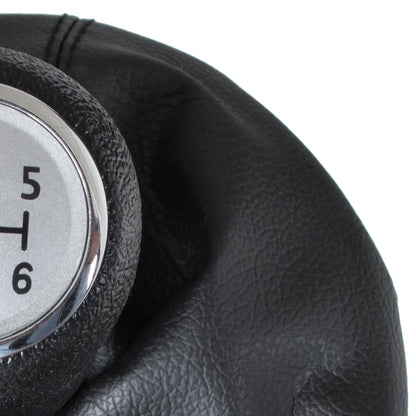 VW T5 / T6 03-11 gear knob SILVER + GAITER 6 SPEED