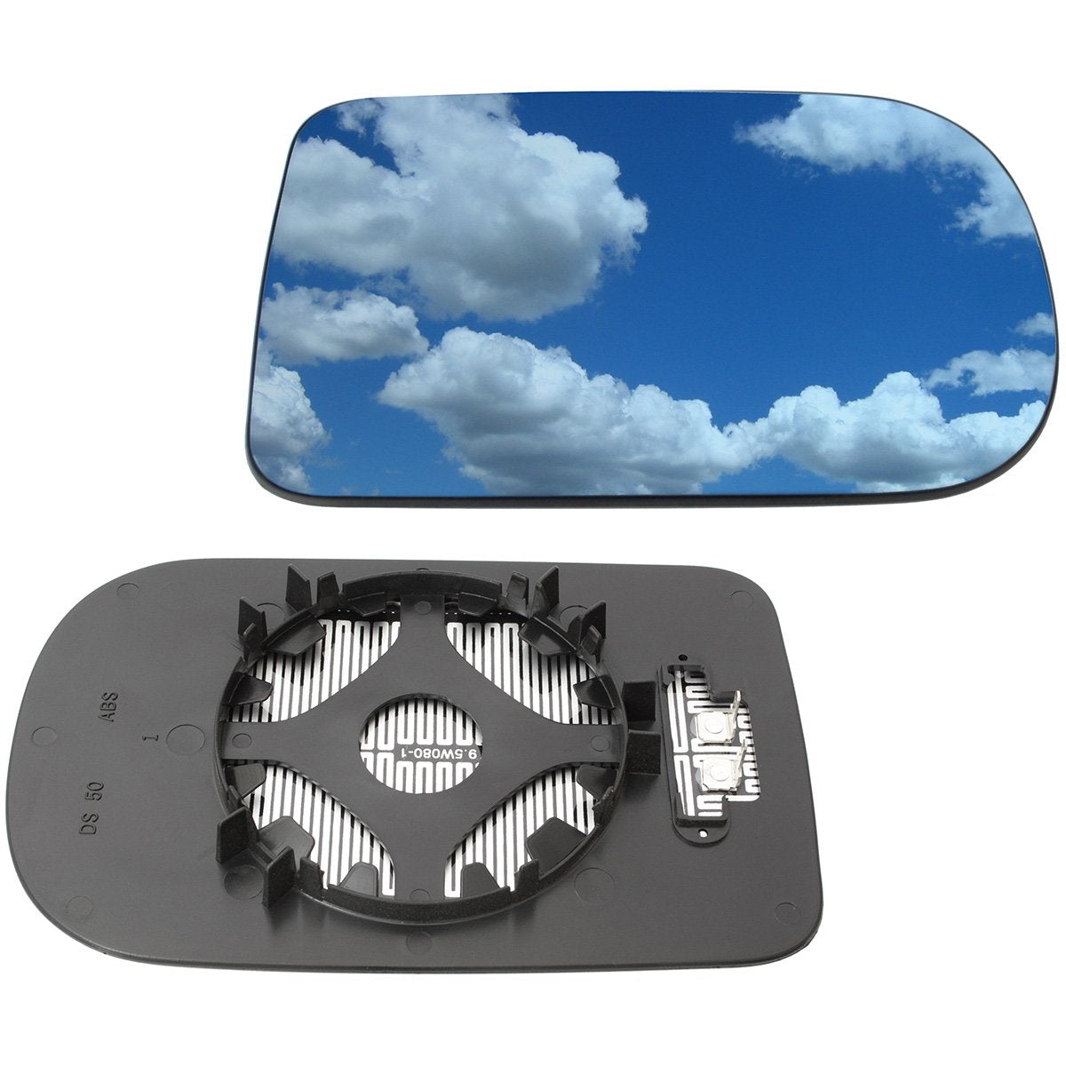 BMW 5 E39 96-04 heated blue mirror glass right