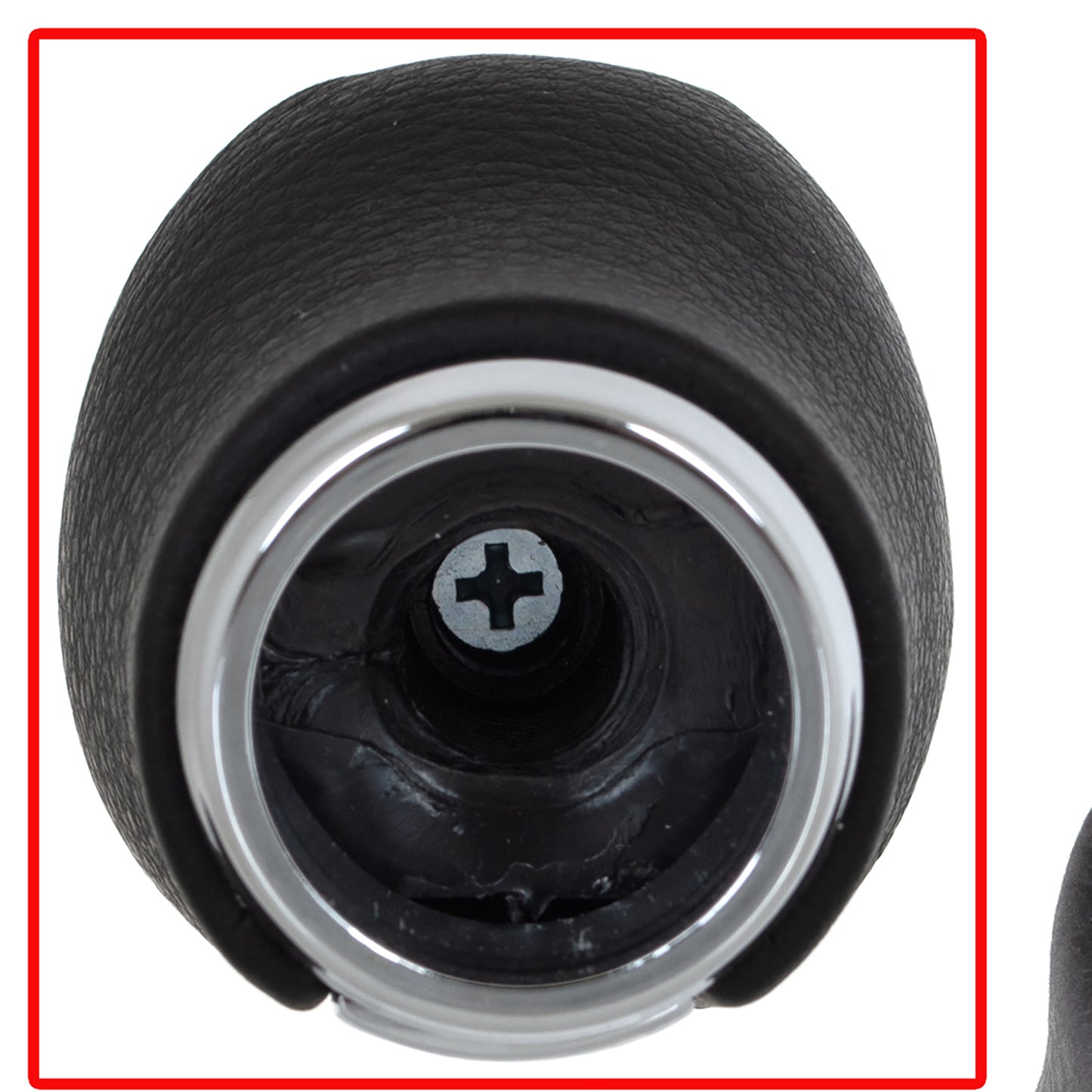 Nissan Almera II N16 00-06 Gear Shift Knob 5-SPEED BLACK ECO-LEATHER + CHROME