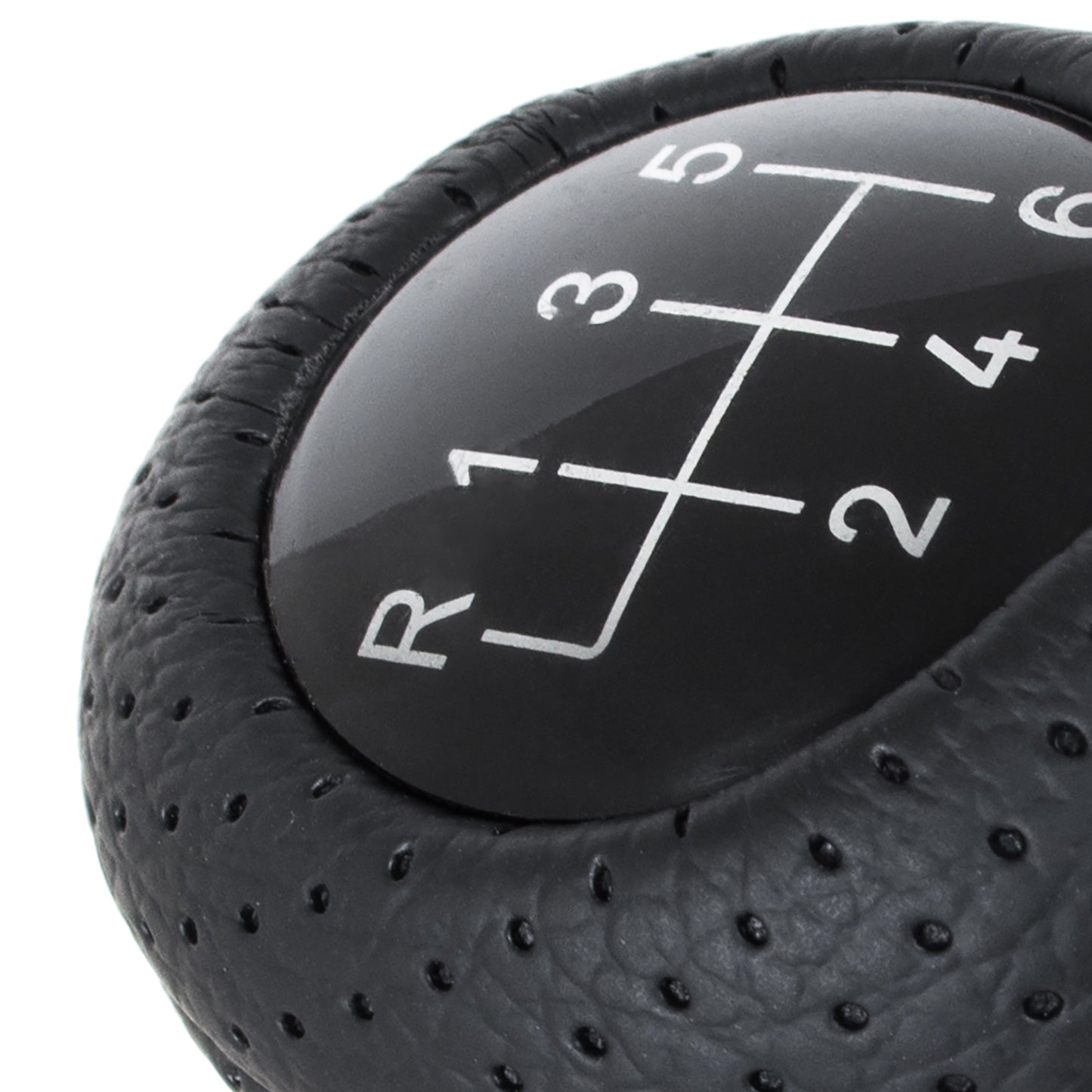 BMW E34 E36 E38 E39 E46 E60 E61 E87 E90 X3 X5 gear knob BLACK PERFORATED LEATHER 6 SPEED
