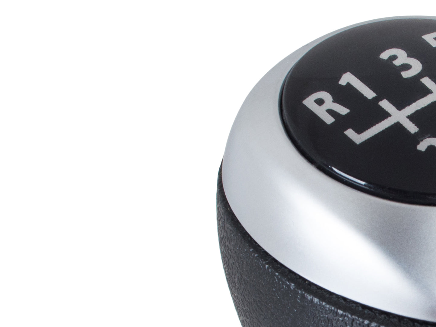 Hyundai i20 07-12 gear knob BLACK + SILVER 6 SPEED