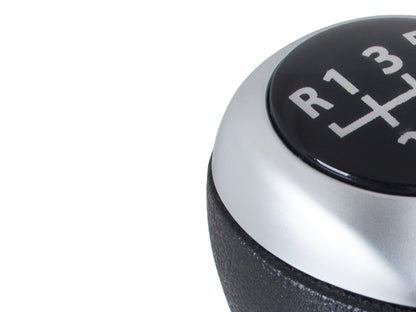 Hyundai i20 07-12 gear knob BLACK + SILVER 6 SPEED